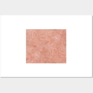 Ettore rosa marble - salmon pink Posters and Art